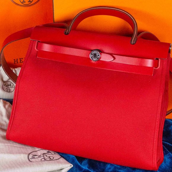 Hermes Handbags - RARE Hermes Herbag 31 Red
